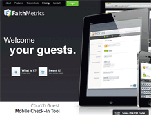 Tablet Screenshot of faithmetrics.com
